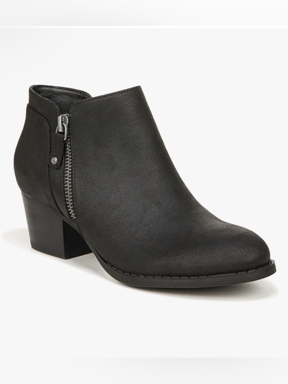 LifeStride Women’s Blake Zip Ankle Booties Boots Black 7 NWT NIB